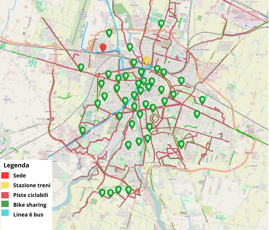 legenda - come raggiungerci